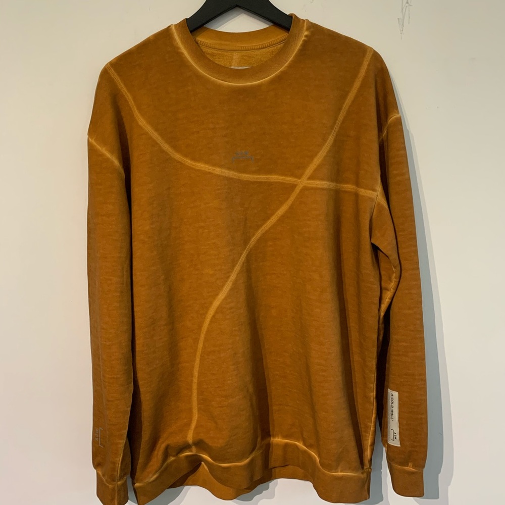 A Cold Wall Overlock Crewneck - Mustard